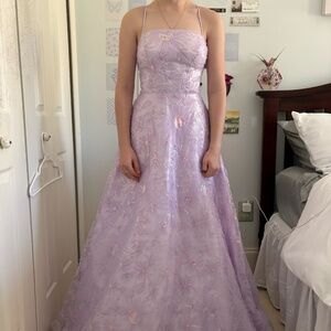 Elegant Lavender Prom Dress